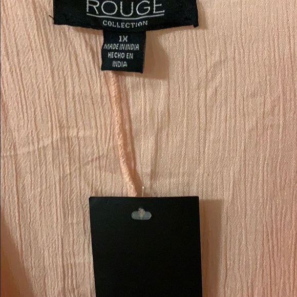 Dressy tunic. Salmon ? Color. - Picture 2 of 3